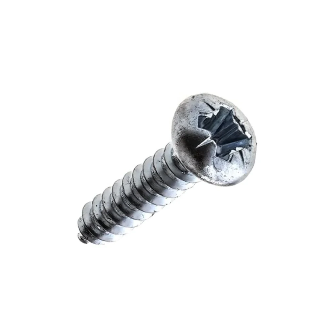Twinthread Round PZ Screws 10g x 2 1/2"  (5 x 60mm) - Zinc