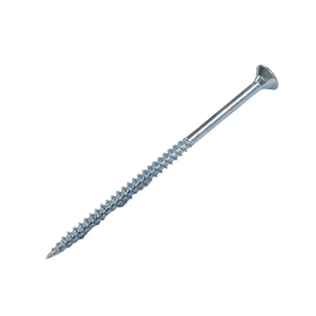 Twinthread Countersunk PZ Hardened 10g x 3 1/2" (5 x 80mm) - Zinc