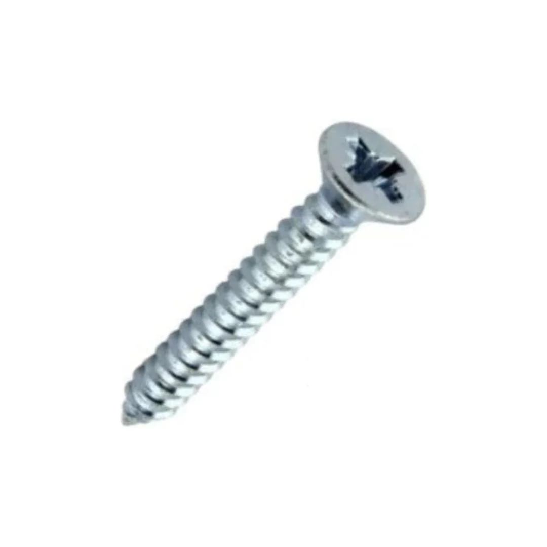 Self Tapping Countersunk PZ Type AB Screws 12g x 1 1/2" (5.5 x 38mm) - Zinc