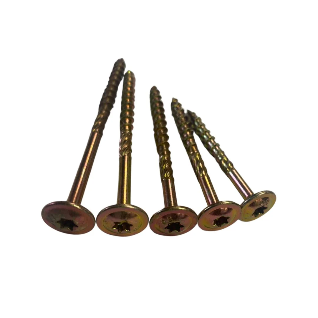 Eurofit Flange Torx T17 Wood Screws 12g x 3 1/2" (6 x 90mm) - Yellow - Image 2