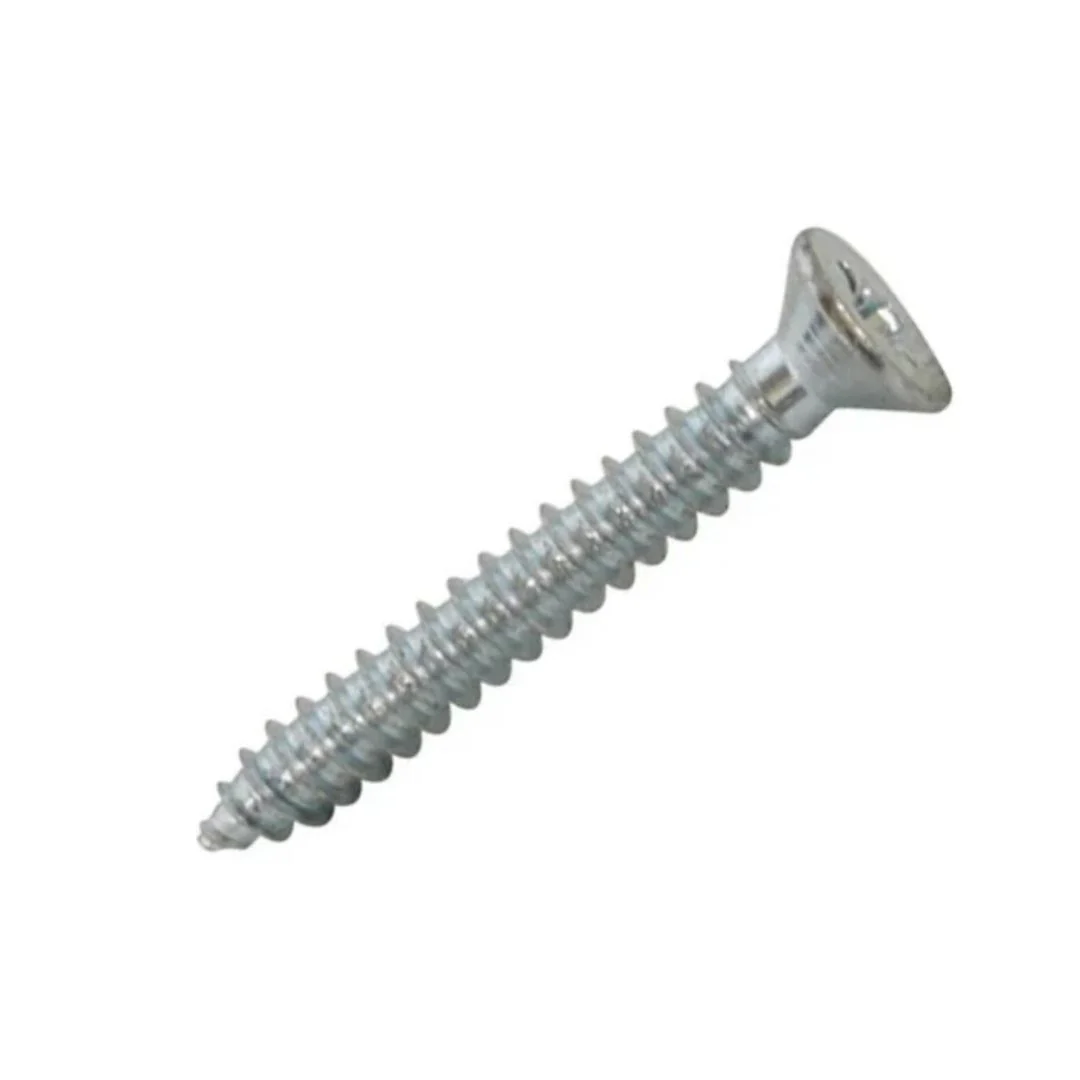 Self Tapping Countersunk PZ Type AB Screws 14g x 1 1/4" (7 x 30mm) - Zinc