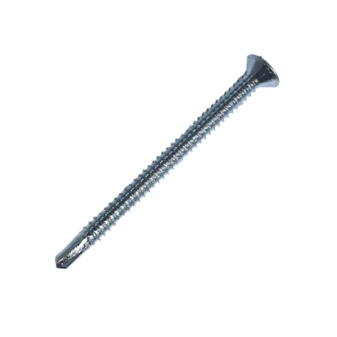 Self Drilling Crossed Recess Csk Screws 14g x 3" (6.3 x 80mm) - Zinc