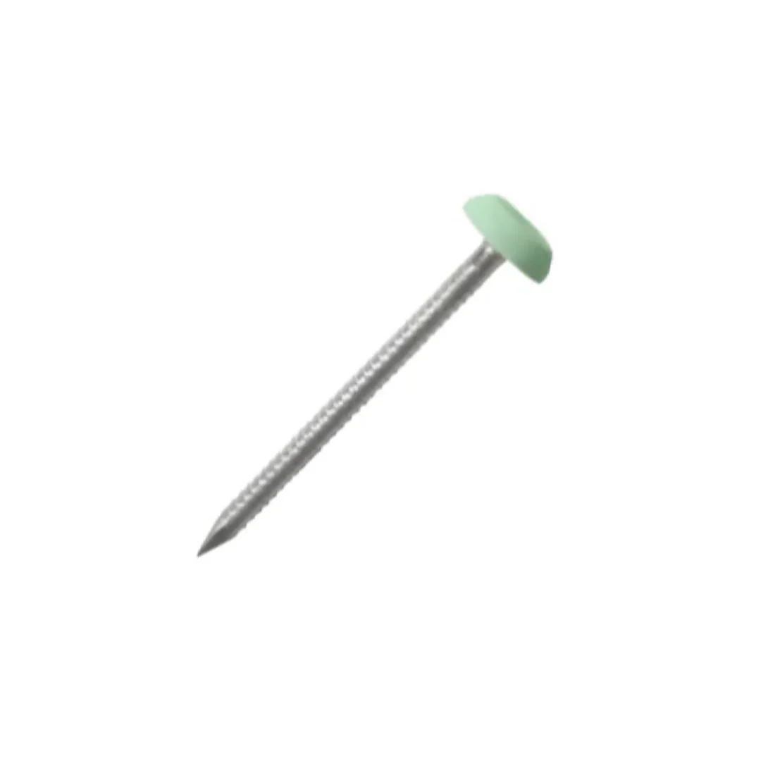 25mm x 2mm Chartwell Green Capped Eurofit Poly Top Pin - Zinc Plated