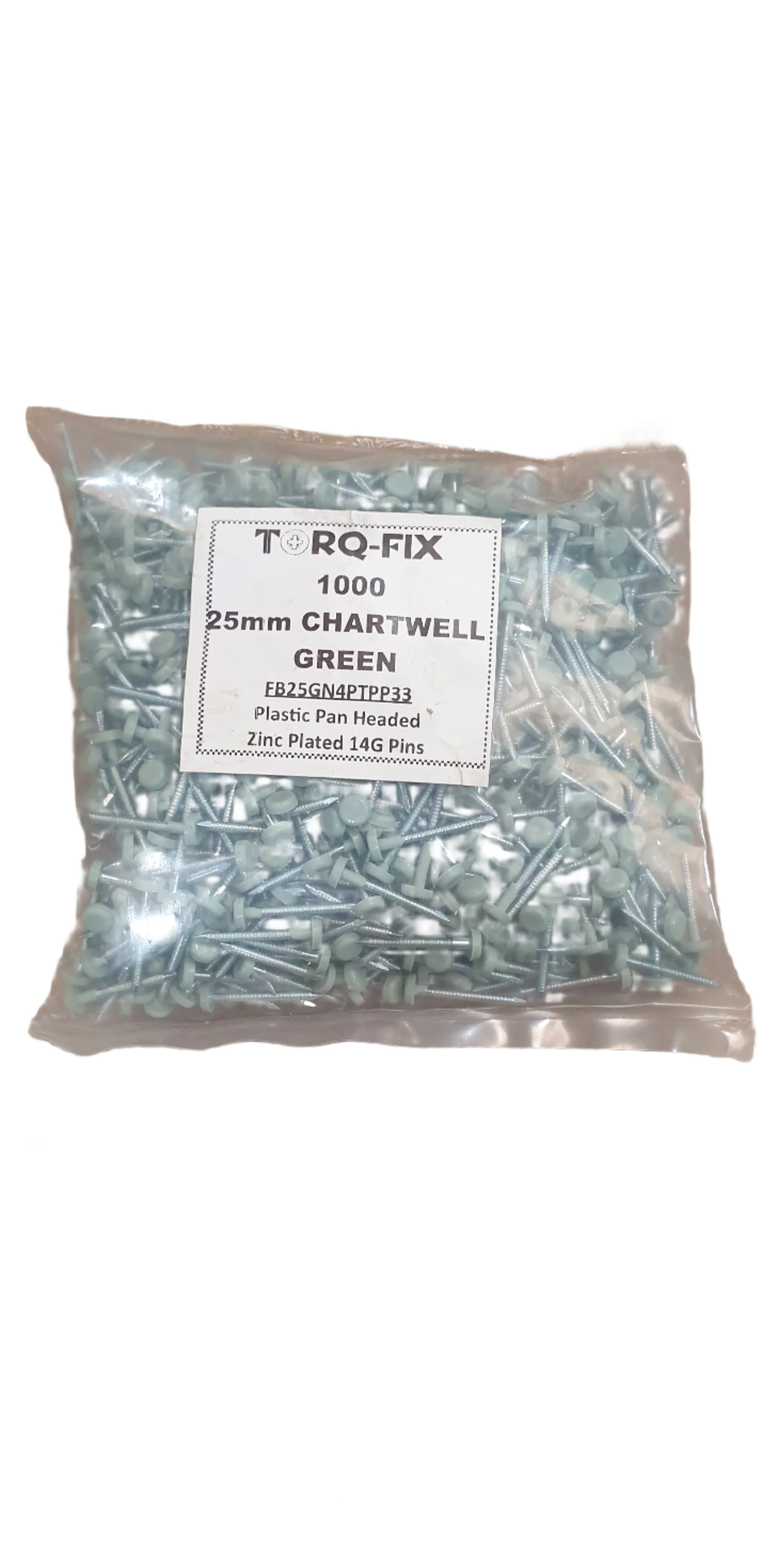 25mm x 2mm Chartwell Green Capped Eurofit Poly Top Pin - Zinc Plated - Image 2
