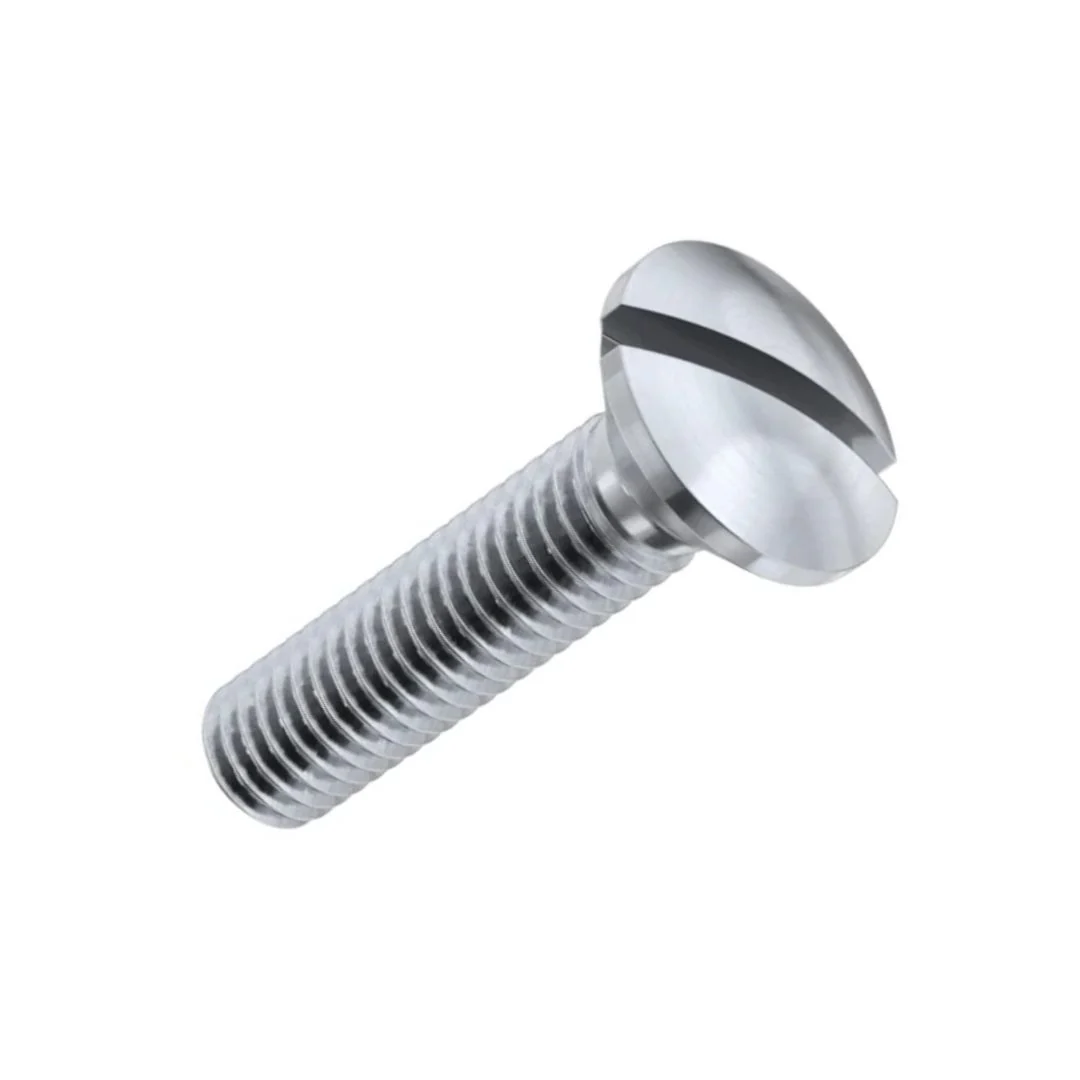 Machine Whitworth Slotted Raised Screws 3/16" x 3/4" - Stainless Steel