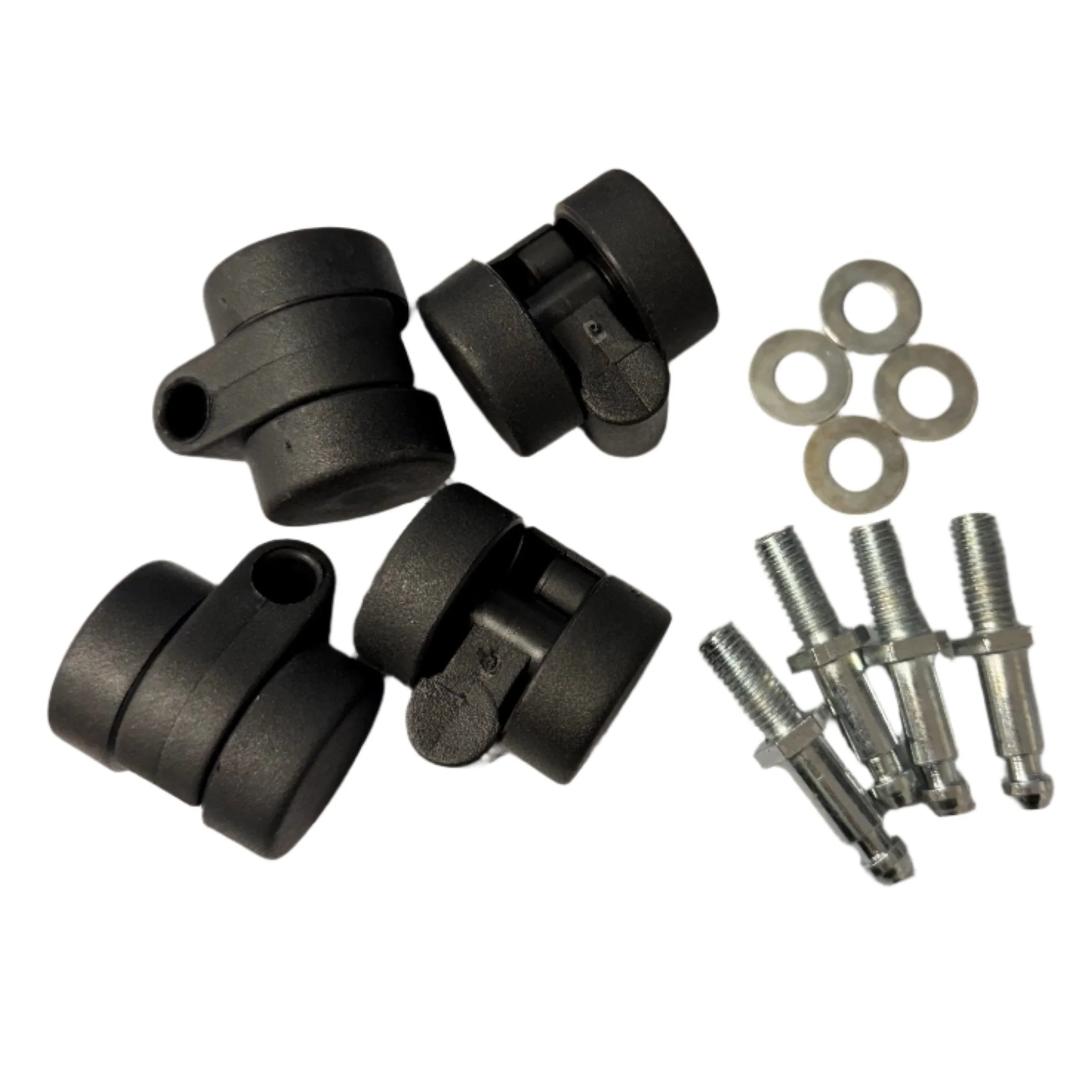 30mm Washered High Impact Thermoplastic Castor - Black