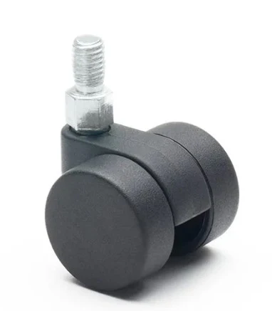30mm Washered High Impact Thermoplastic Castor - Black - Image 2