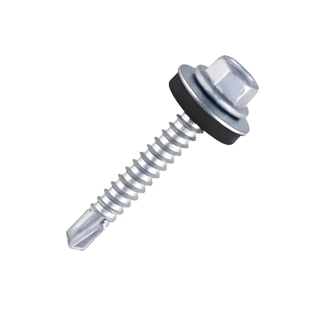 Self Drill Hex 16mm Washer Screws 5.5mm x 25mm - Zinc
