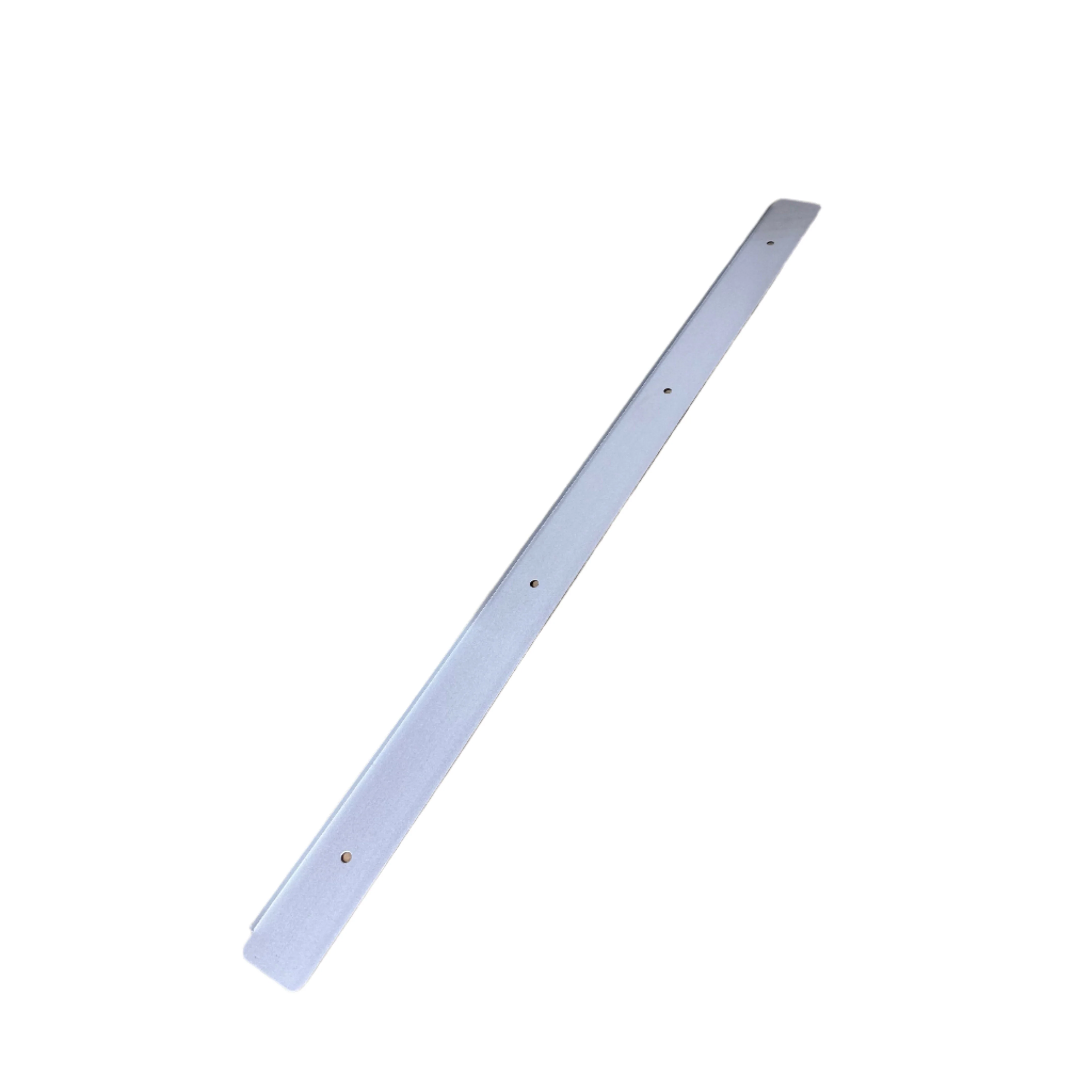 40mm Bullnose Worktop End Cap R6 670mm - Satin Silver