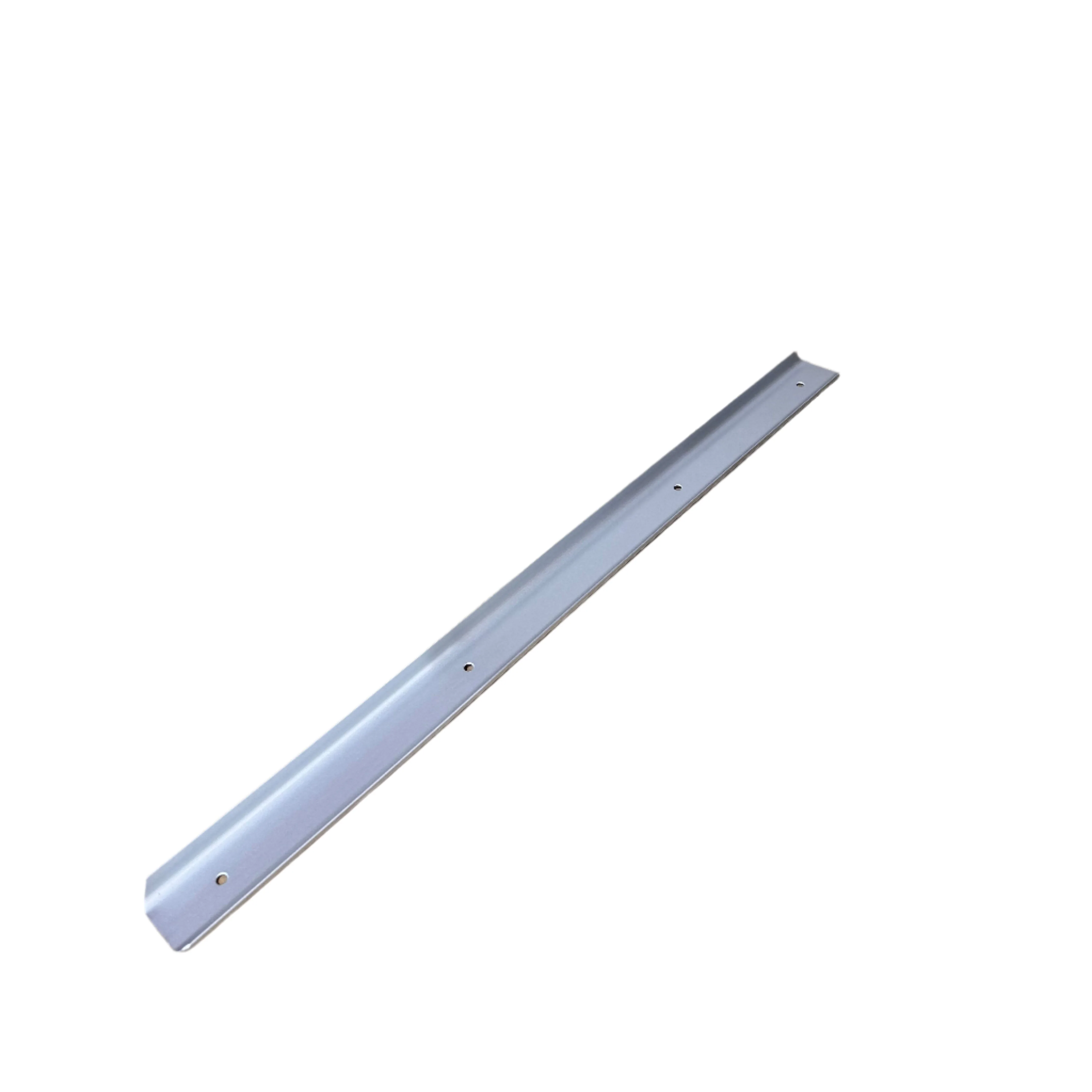 40mm Bullnose Worktop Corner Trim R6  - Satin Silver