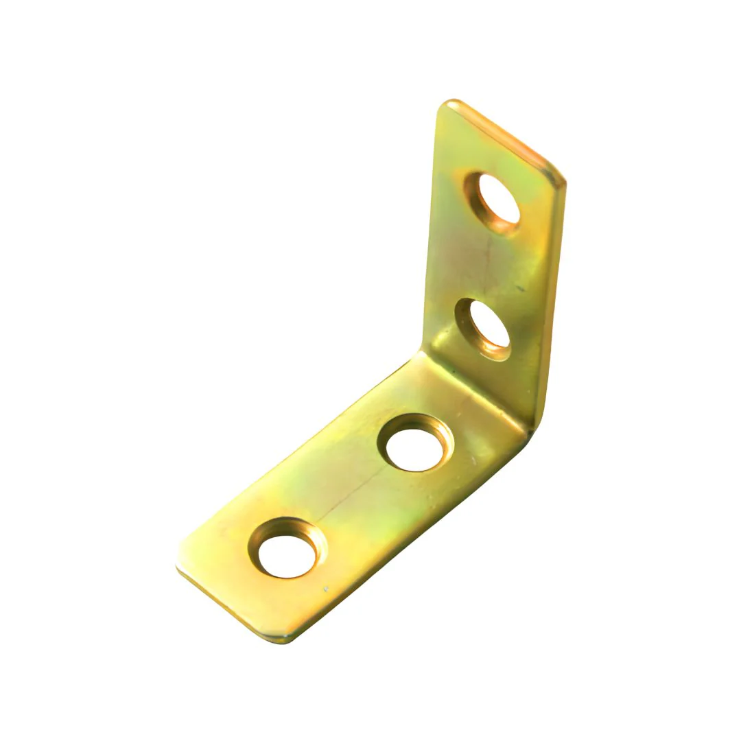 L Shape 40mm Fixing Bracket - Yellow Zinc