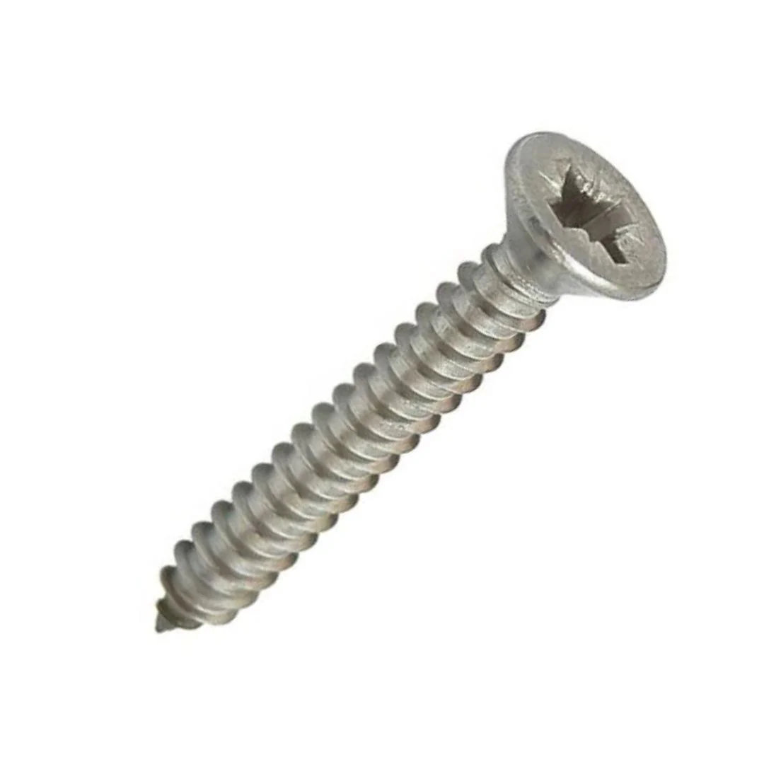 Self Tapping Countersunk PZ Screws 4g x 3/4" (3 x 20mm) - Zinc