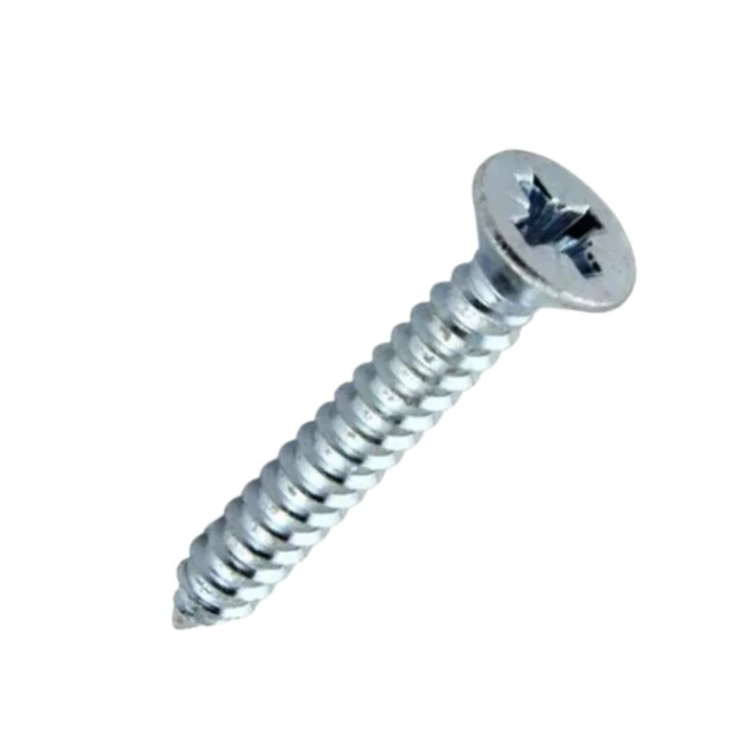Self Tapping Countersunk PZ Type AB Screws 6g x 1 1/2" (3.5 x 40mm) - Zinc