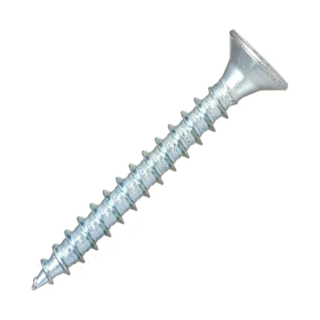 Twinthread Countersunk PZ Wood Screws 6g x 1" (3.5 x 25mm) - Zinc