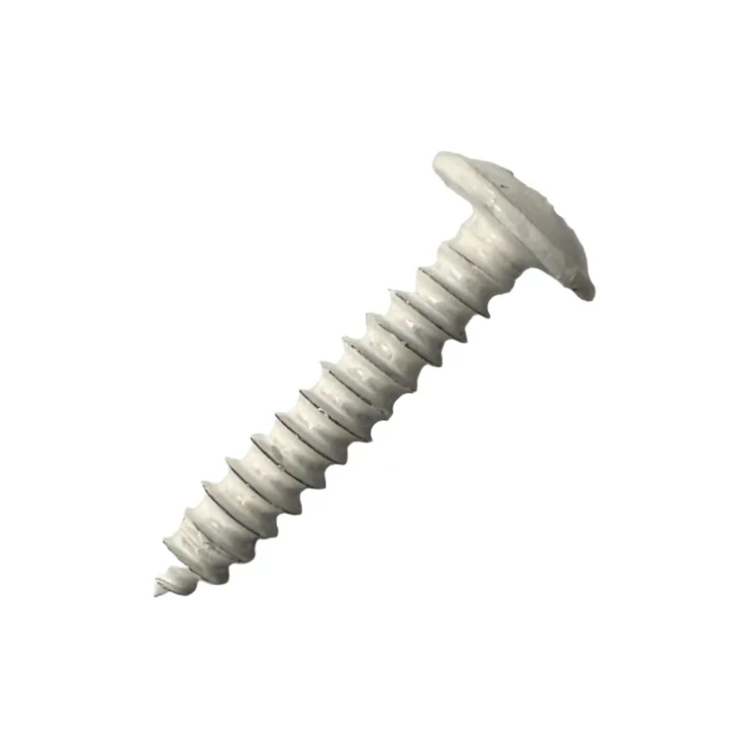 Self Tapping Flange Pozi Screws 6g x 1" (3.5 x 25mm) - White