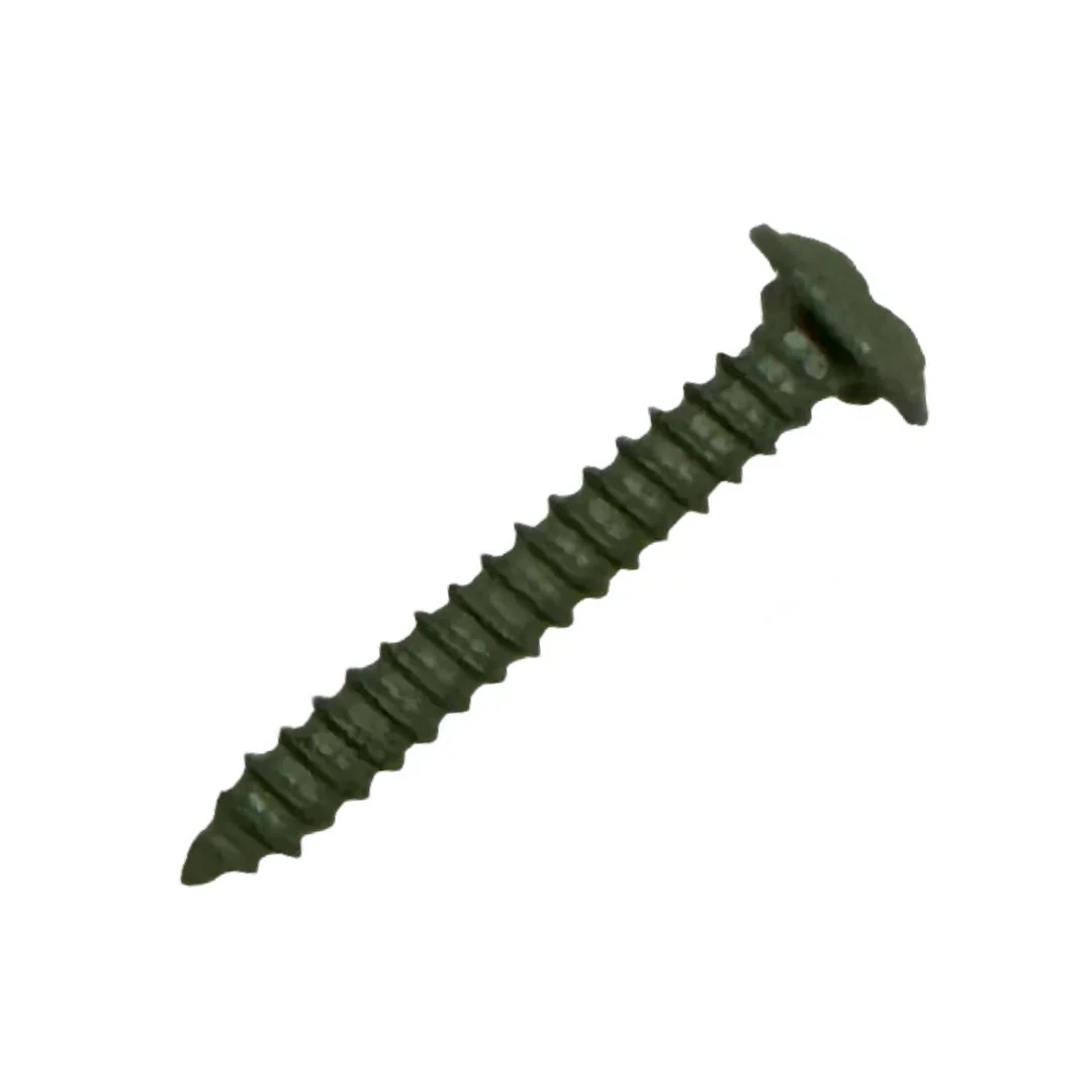 Self Tapping Flange PZ AB Screws 6g x 1" (3.5 x 25mm) - Quarry Grey