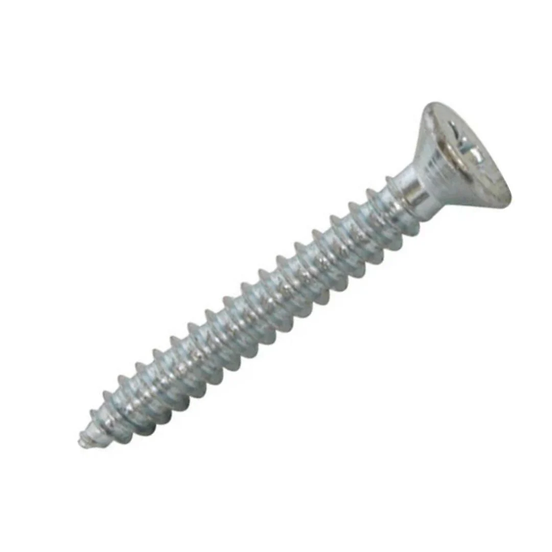 Self Tapping Countersunk PZ Type AB Screws 6g x 3/8" (3.5 x 10mm) - Zinc