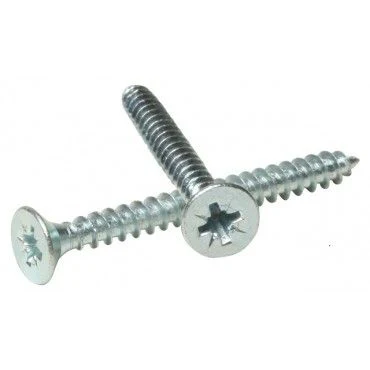 Chipboard Fully Threaded DBL Countersunk Pozi Screws 3.5 x 14.5mm - Zinc - Image 2
