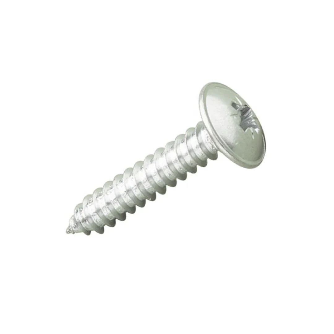 Self Tapping Flange Deep Recess PZ Screws 6g x 1" (3.5 x 25mm) - S/S