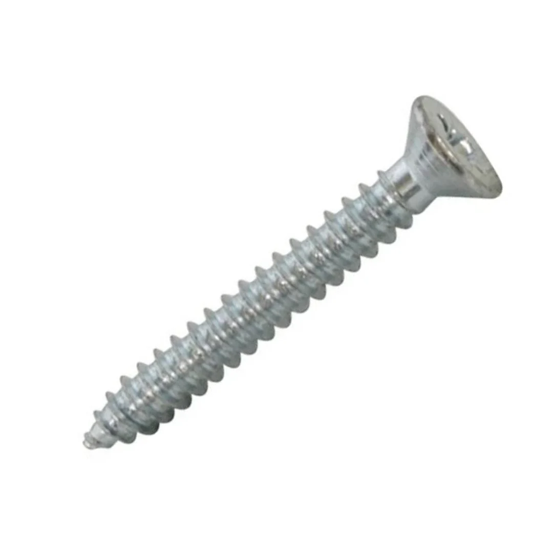 Twinthread Countersunk PZ Wood Screws 7g x 1 1/4" (3.9 x 30mm) - Zinc