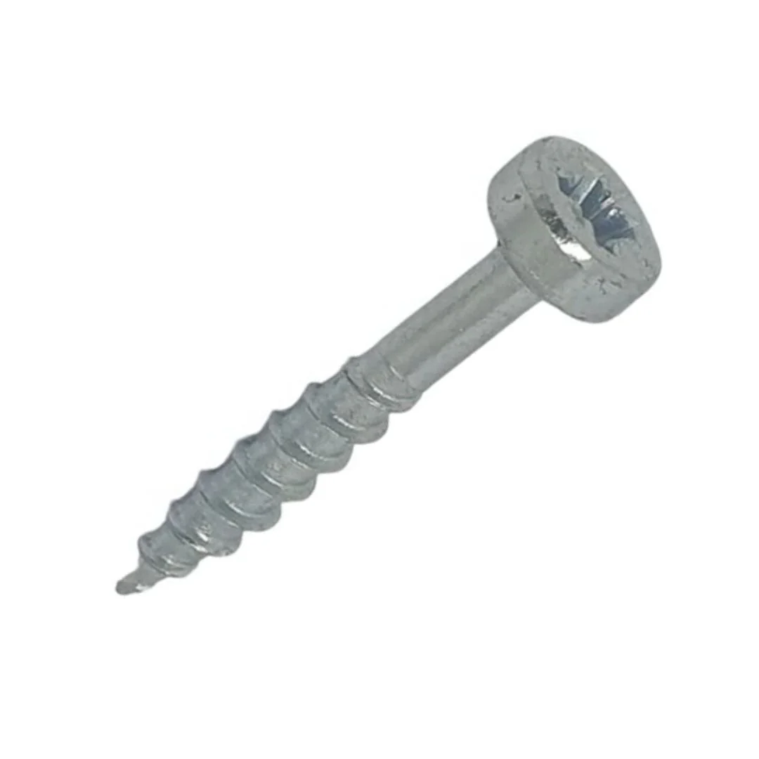 Cylinder PZ Type 17 Point Screws 7g x 1" (3.8 x 25mm) - Zinc