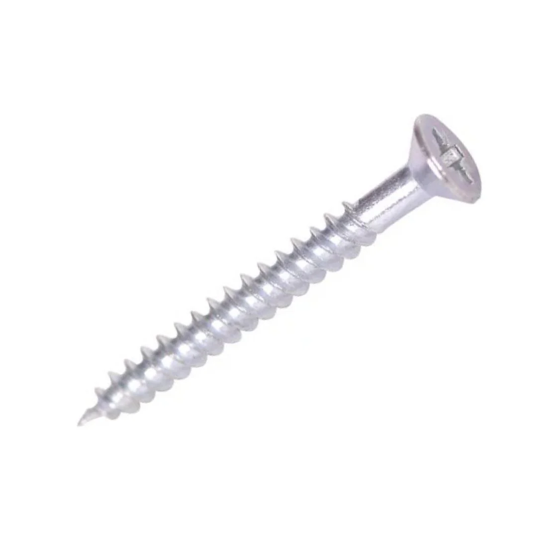 Twinthread Countersunk PZ Wood Screws 8g x 1 1/2" (4 x 40mm) - Zinc