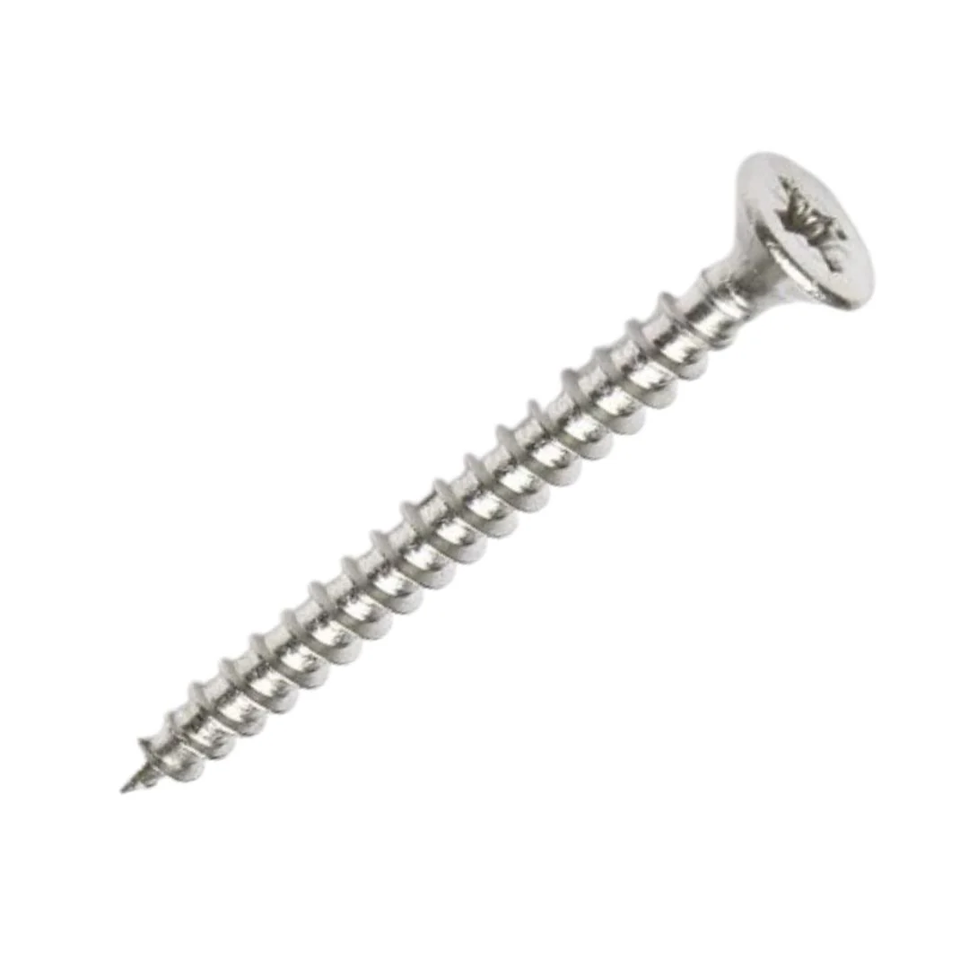 Wood PZ Countersunk Screws 8g x 1 1/2" (4 x 40mm) - A2 Stainless Steel