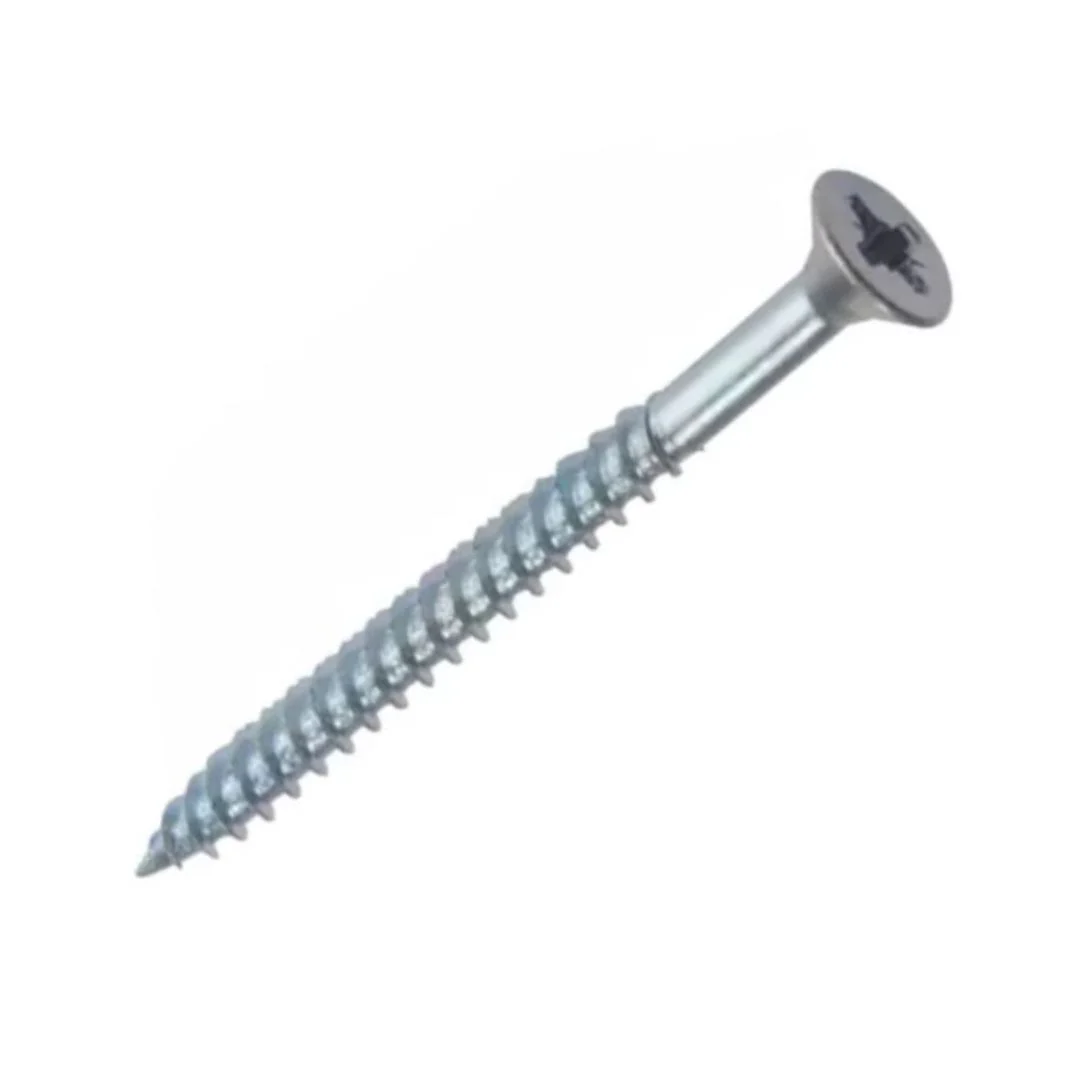 Partial Thread Csk PZ Wood Screws 8g x 1 1/4" (4 x 30mm) - Zinc