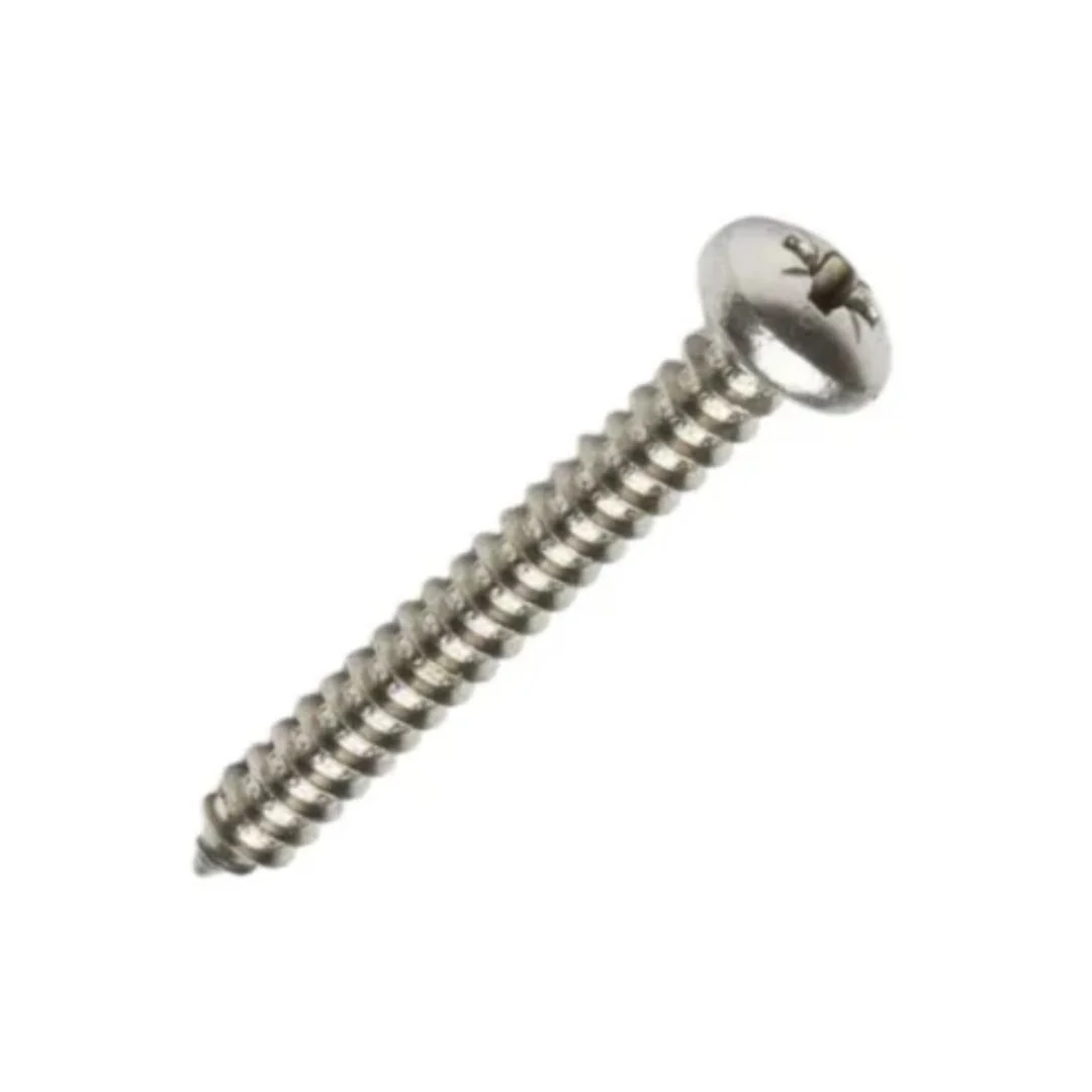 Self Tapping Pan PZ Type AB Screws 8g x 1 1/4" (4 x 30mm) - Zinc