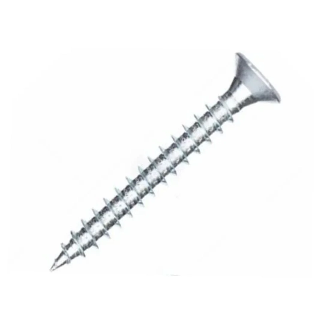 Chipboard Fully Threaded DBL Countersunk Screws 4mm x 30mm - Zinc