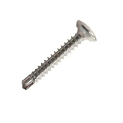 Drill Point Self Tapping Pan PZ Screws 8g x 1" (4.2 x 25mm) - Zinc