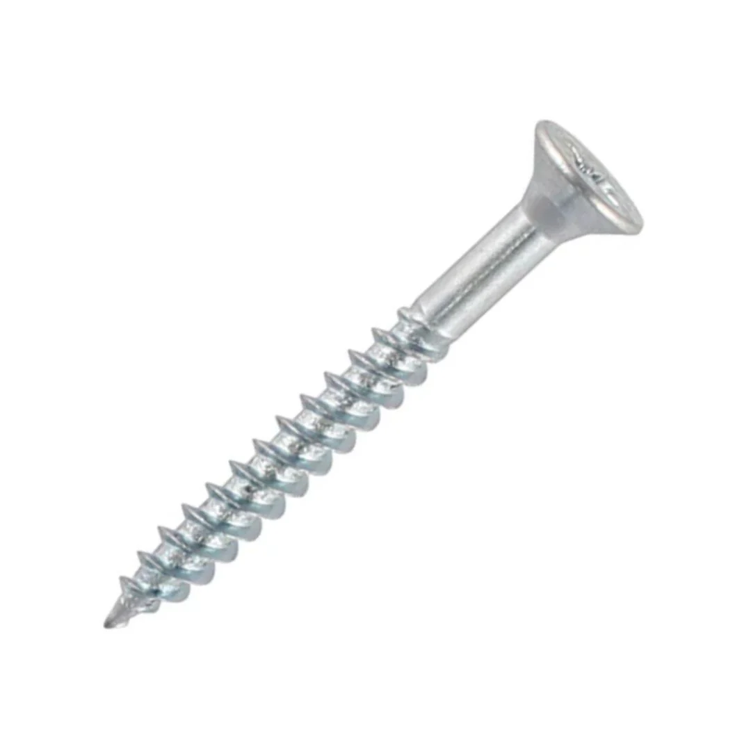 Eurofit Twinthread Csk PZ Wood Screws 8g x 2 1/4" (4 x 55mm) - Zinc