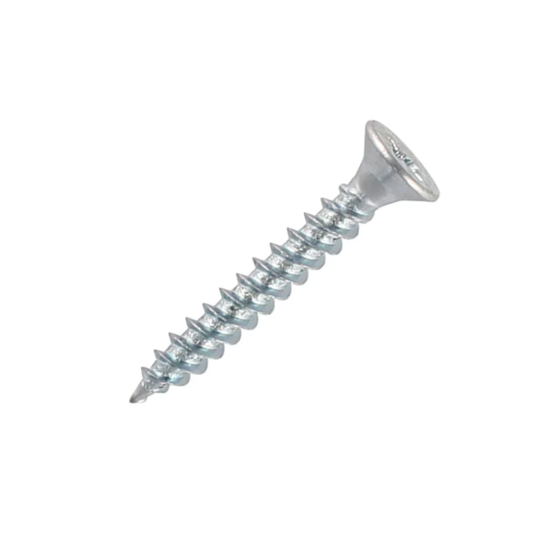 Twinthread Countersunk PZ Wood Screws 8g x 5/8" (4 x 16mm) - Zinc