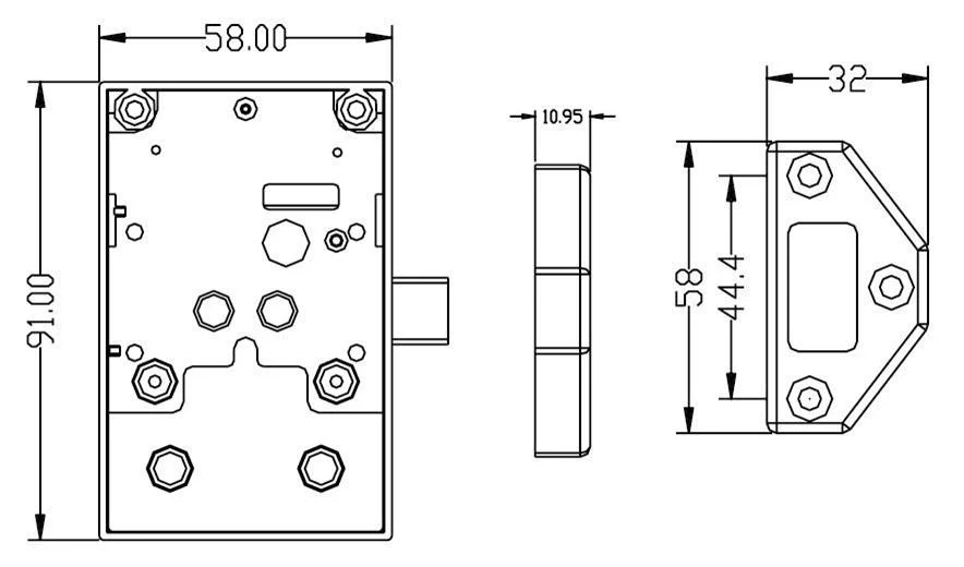 Armstrong Digital Concealed Cupboard / Drawer Lock - Image 2