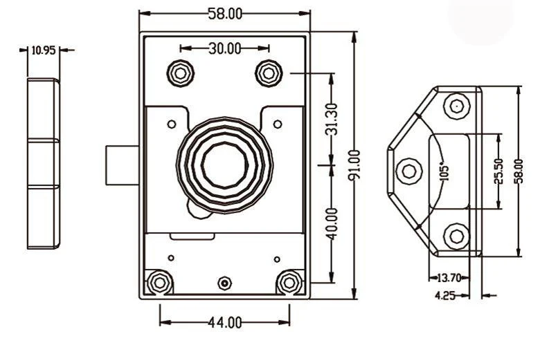Armstrong Digital Cupboard / Drawer Lock Complete With Knob - Image 6