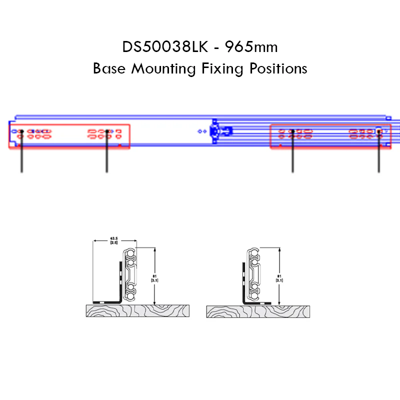 Base Mounting Bracket Set For DS76038LK2 - Image 3