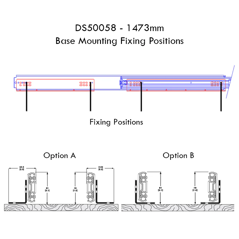 Base Mounting Bracket Set For DS76058 - Image 3