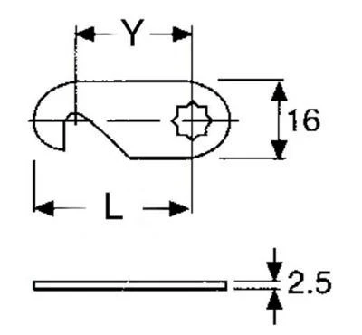 BMB Hooked Lock Lever L40 x W16mm - Image 3