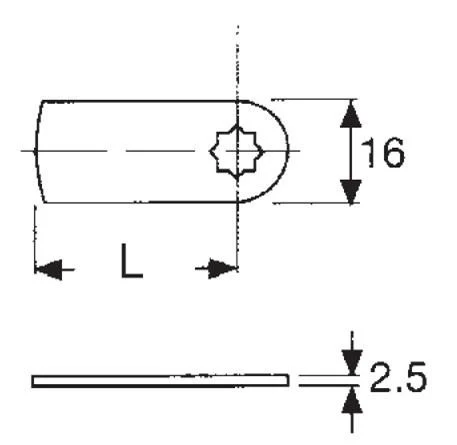 BMB Straight Lock Lever - L40 x W16mm - Image 3
