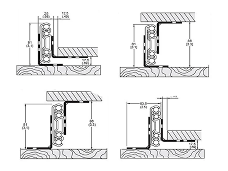 Bottom Mounting Bracket Set For DS76020LK2 - Image 2