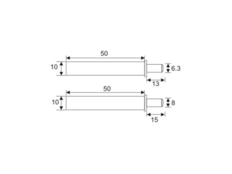 Cabinet Air 50mm Door Damper Without Housing - Dark Grey - Image 3