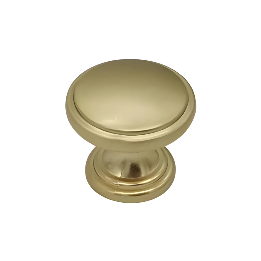 Cabinet Door Knob 37mm - Brushed Brass Effect