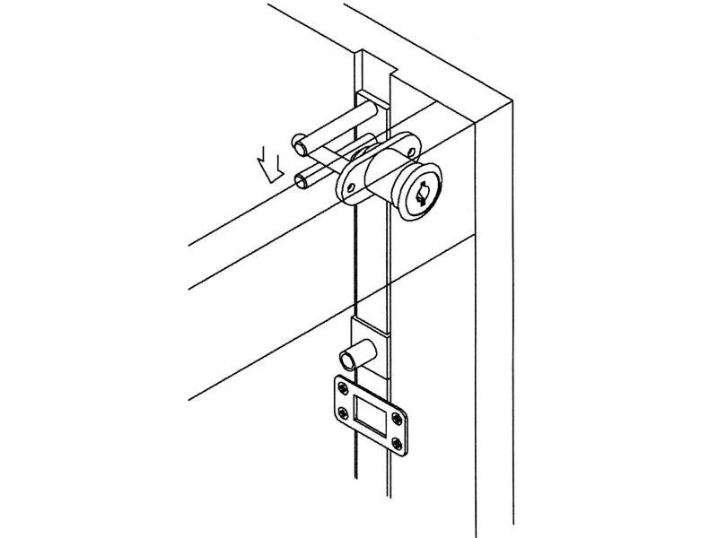 Eurofit 3 Drawer Keys 001-200 Pedestal Mastered Lock Set - Image 2