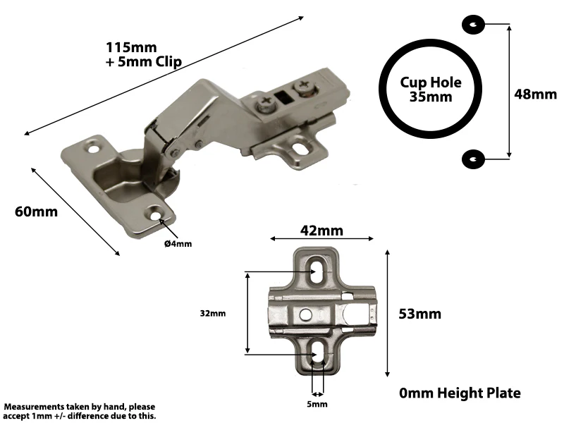 IntAfit 45° Angle Soft Close Cabinet Hinge On 35mm Cup Diameter - Image 3