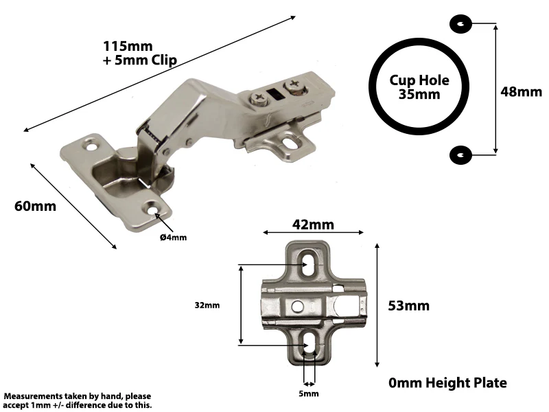 IntAfit 30° Two Way 105° Clip On Soft Close Hinge - Nickel Plated - Image 3