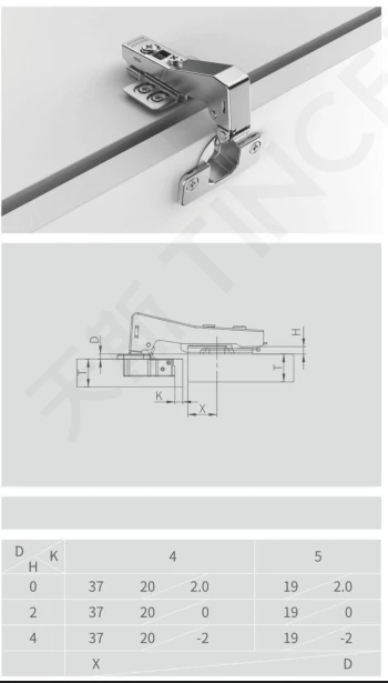 IntAfit Blind Corner Soft Close Hinge 105° On 35mm Cup Diameter - Image 3