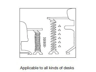Extendable Cable Spine - Max Height 1300mm - White - Image 3