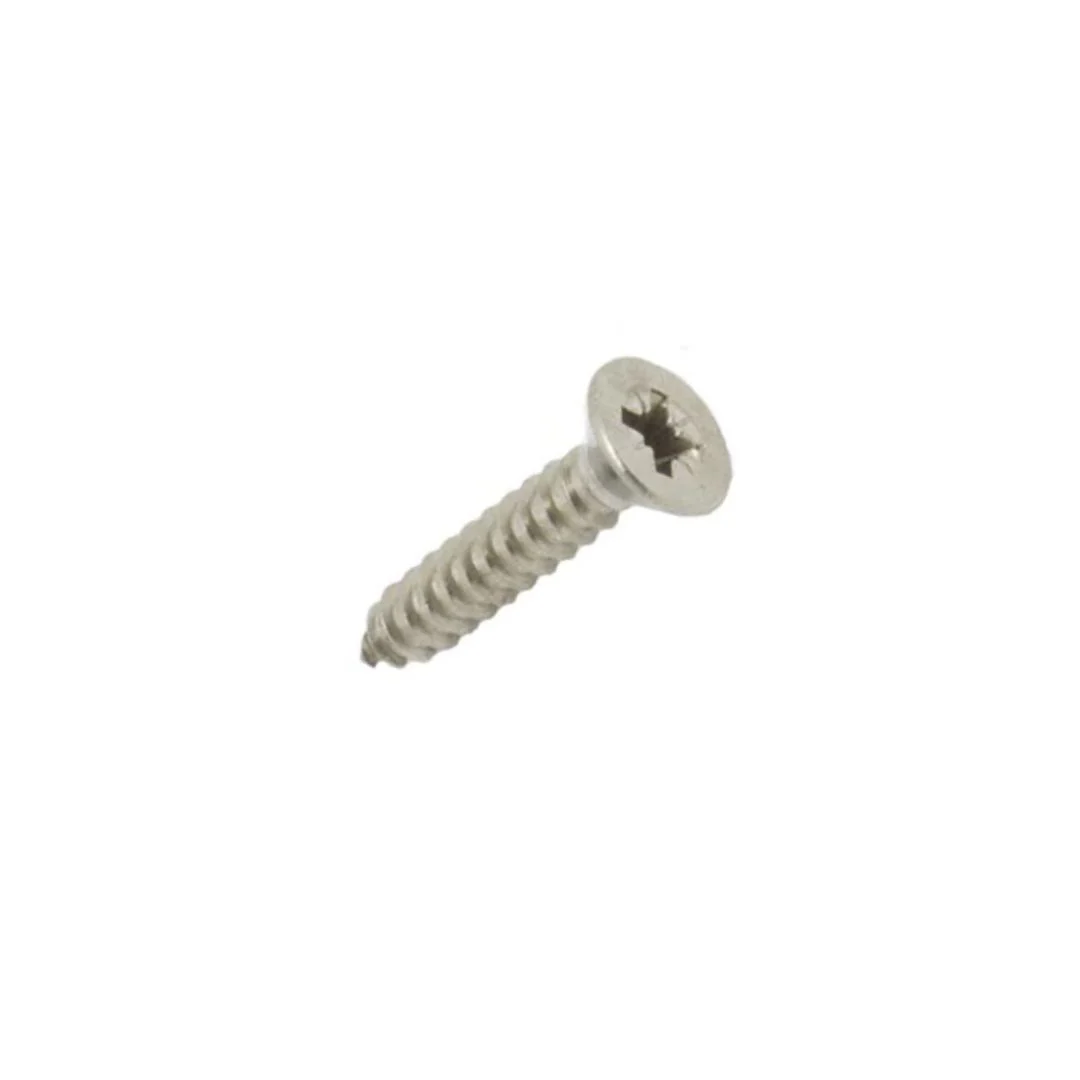 Self Tapping Countersunk PZ Type AB Screws 12g x 1 1/4" (6 x 30mm) - Zinc