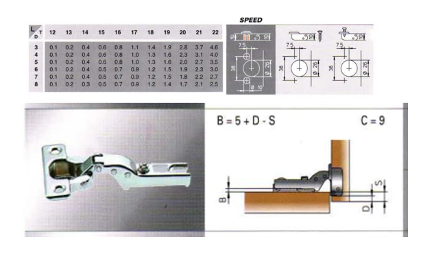 Ferrari 95° Half Overlay Mini Hinge - Nickel Plated - Image 3