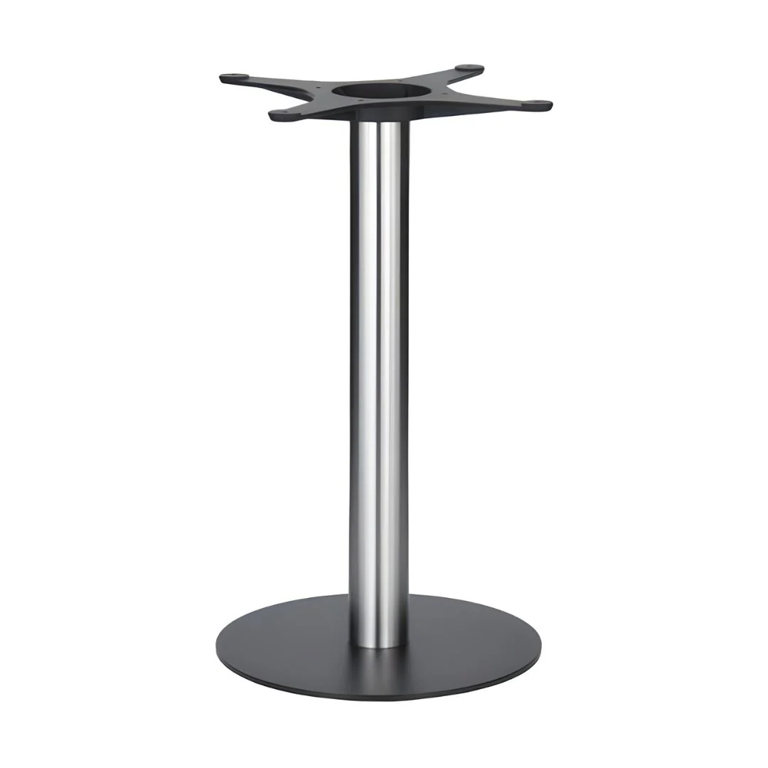 Golden Gate Black Base & Brushed S/Steel Column D400xH690mm